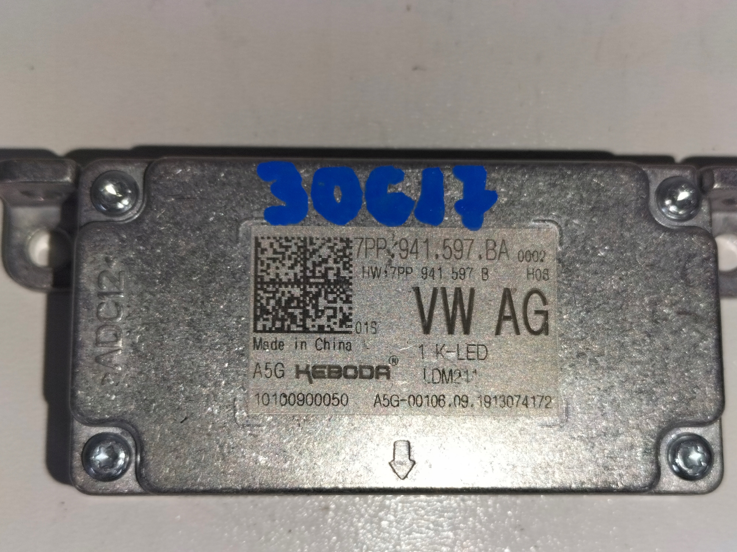 control unit module LED VW SKODA SEAT PORSCHE