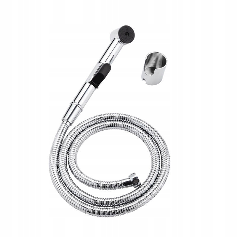 BIDETTA ZESTAW SŁUCHAWKA BIDETOWA UCHWYT WĄŻ CHROM
