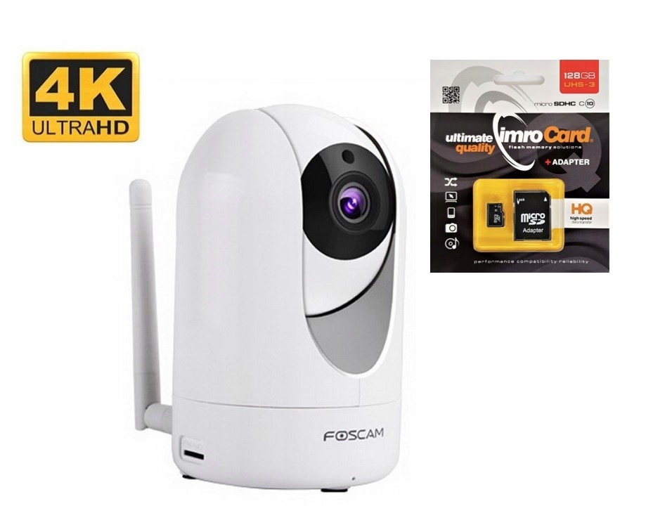 Ip kamera Foscam R4 4.0 Mpix Wdr Ir 8M Karta 128GB