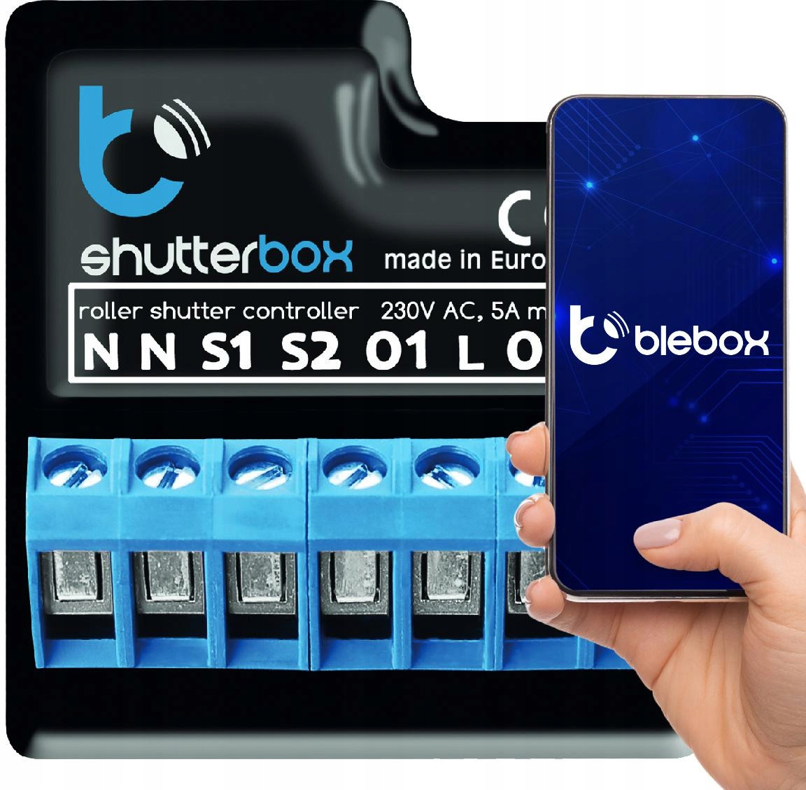 Modul ovládání rolet shutterbox Blebox
