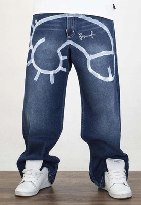 Kalhoty Stoprocent Baggy Dick jeans modré