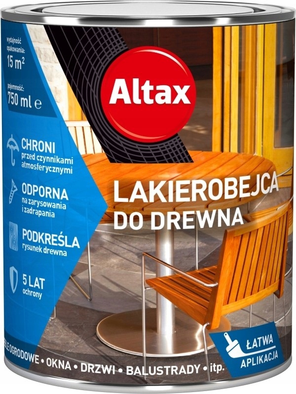 ALTAX Lakierobejca do drewna 0.25L Dąb