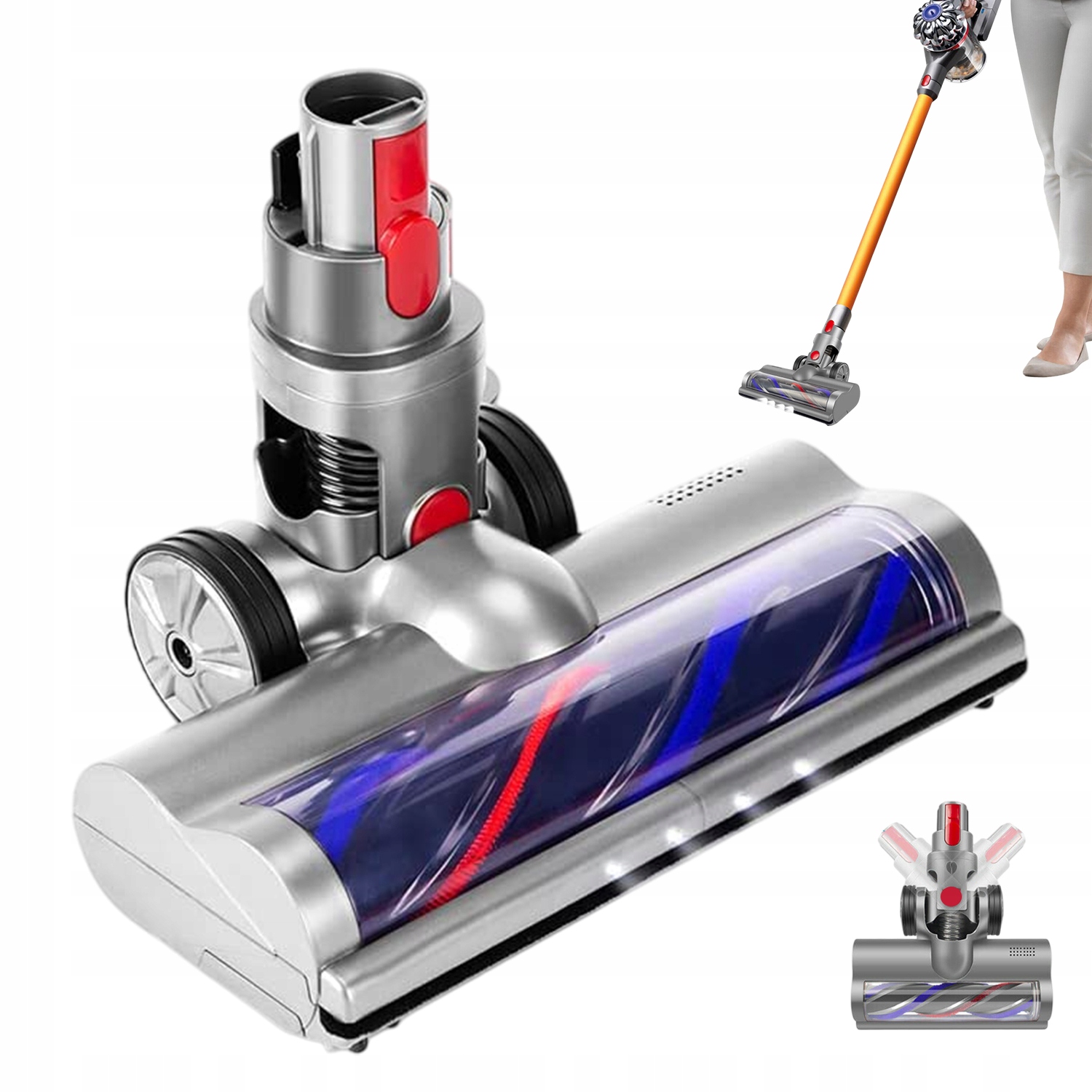 Univerzální Kartáč Na Koberce S Led Osvětlením Pro Dyson V7 V8 V10 V11