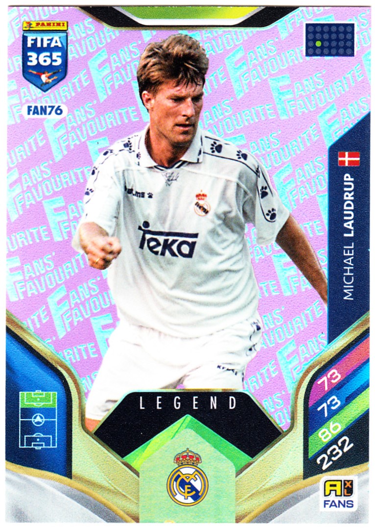 Panini Fifa 365 2026 Fans' Favourite Michael Laudrup FAN76 Różowy (Pink)