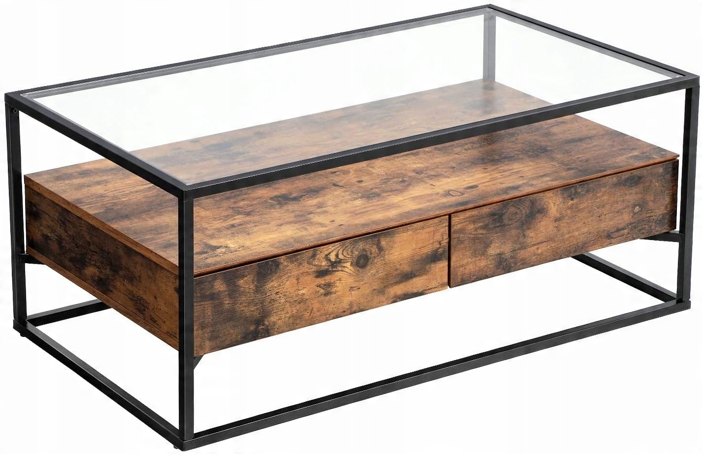 

Stolik Stół Ława Rustykalny Vintage Loft Szkło