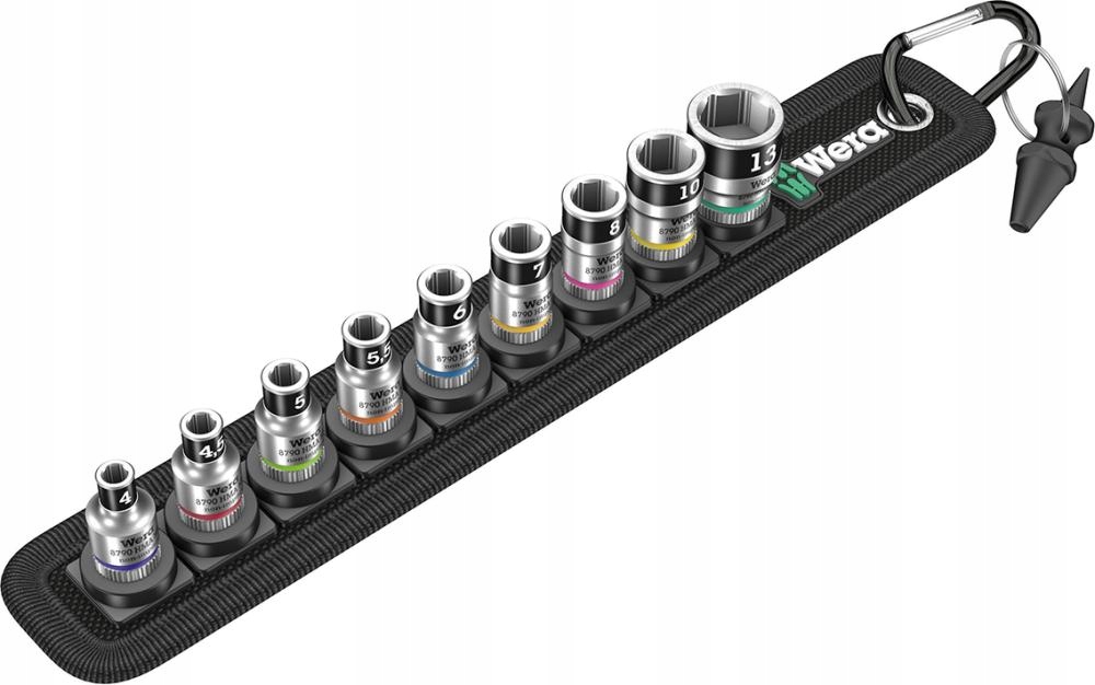 Sada nastrckove klice s pridrznou funkci 1/4" 10 ks. Wera