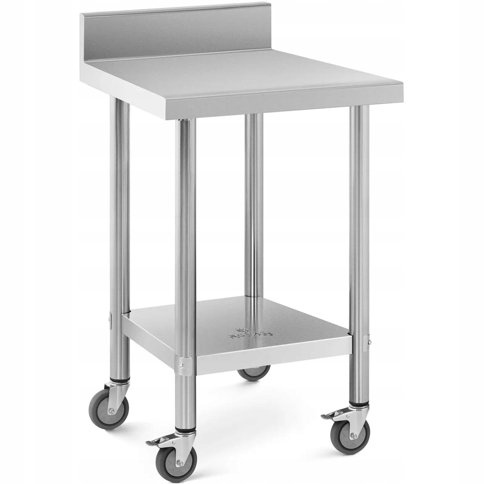Stół ze stali nierdzewnej kółka 60x60 Royal Catering RCAT-60/60-WS 10012813