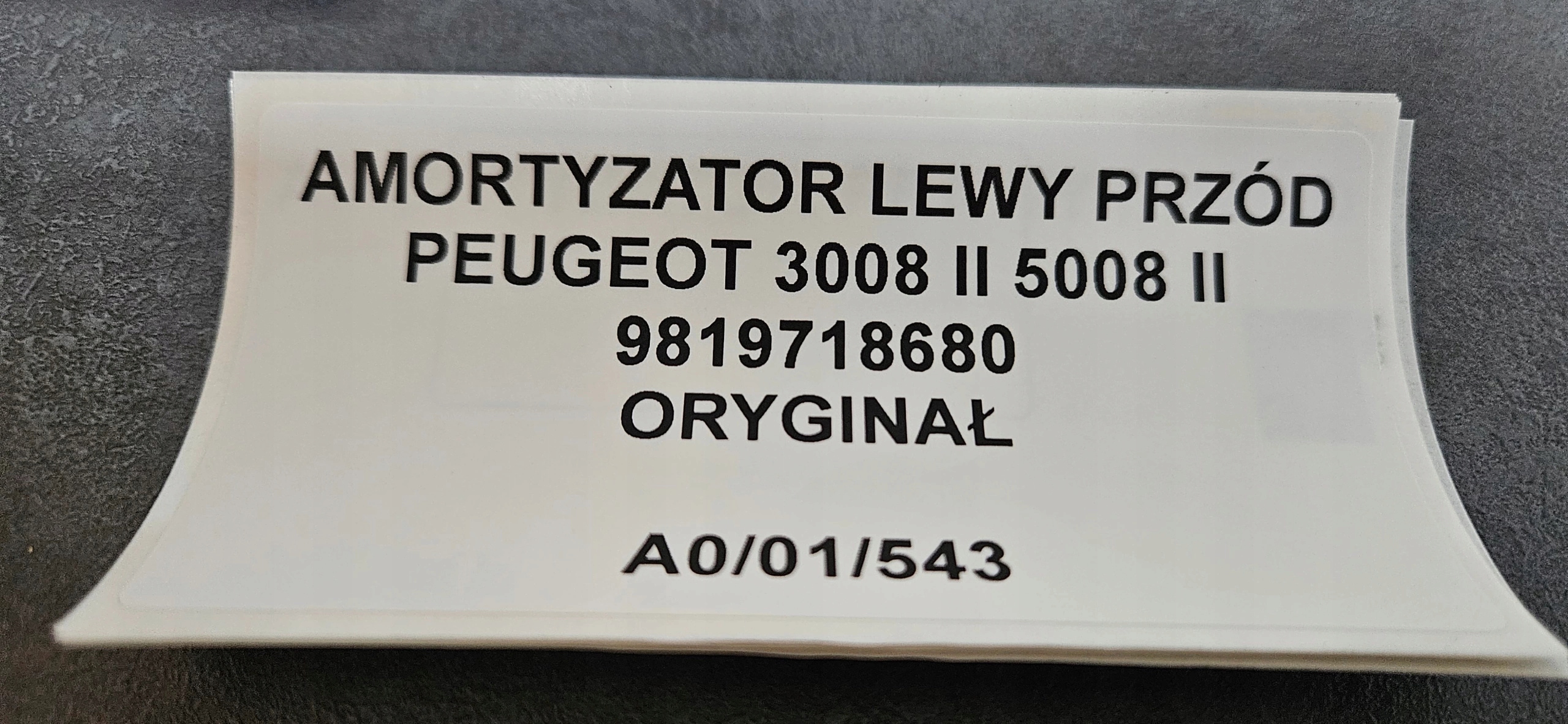 shock absorber left front PEUGEOT 3008 II 5008 II
