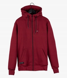 Mikina Elade Zip Hoodie Path Maroon