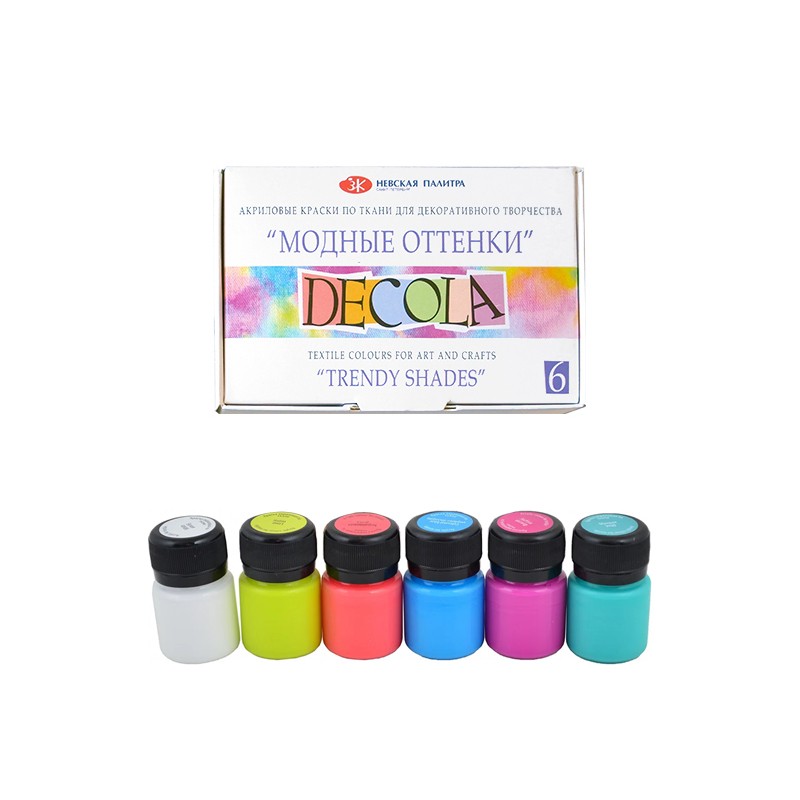

Farby do tkanin ubrań koszulek zestaw 6x20ml ModOd