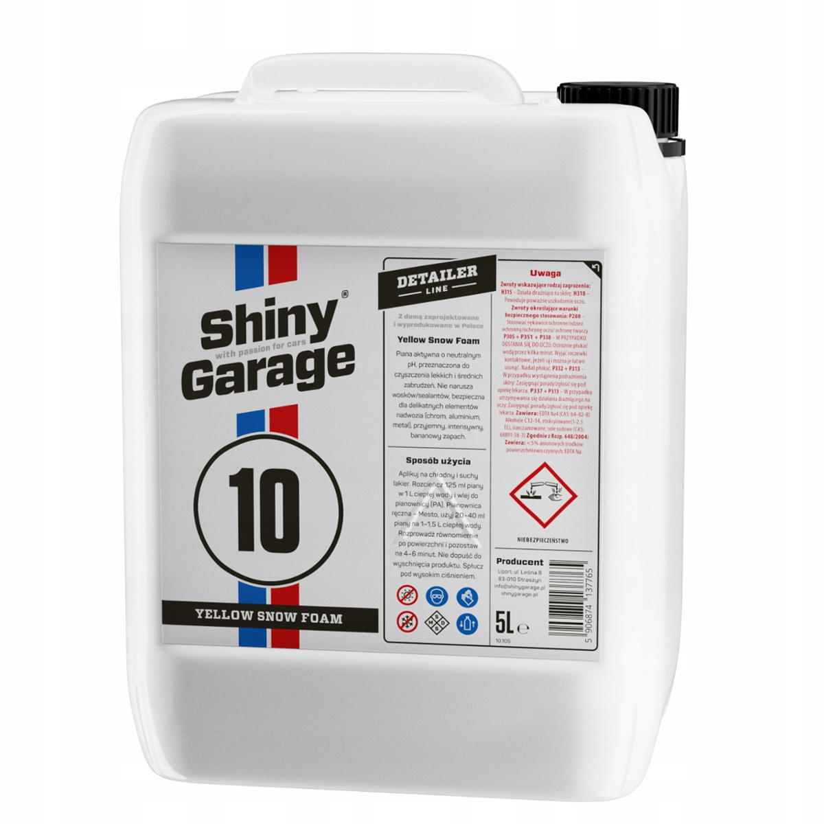 SHINY GARAGE Snow Foam Banana 5L активна піна