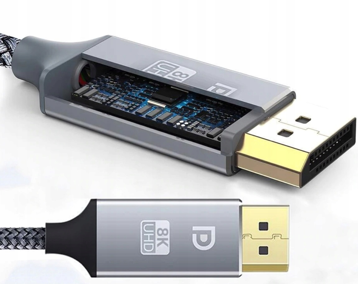 Kabel DisplayPort 1.4 8K 60Hz Rozdzielczość 4K 144Hz DP-DP HDR Monitor 3m Długość kabla 3 m