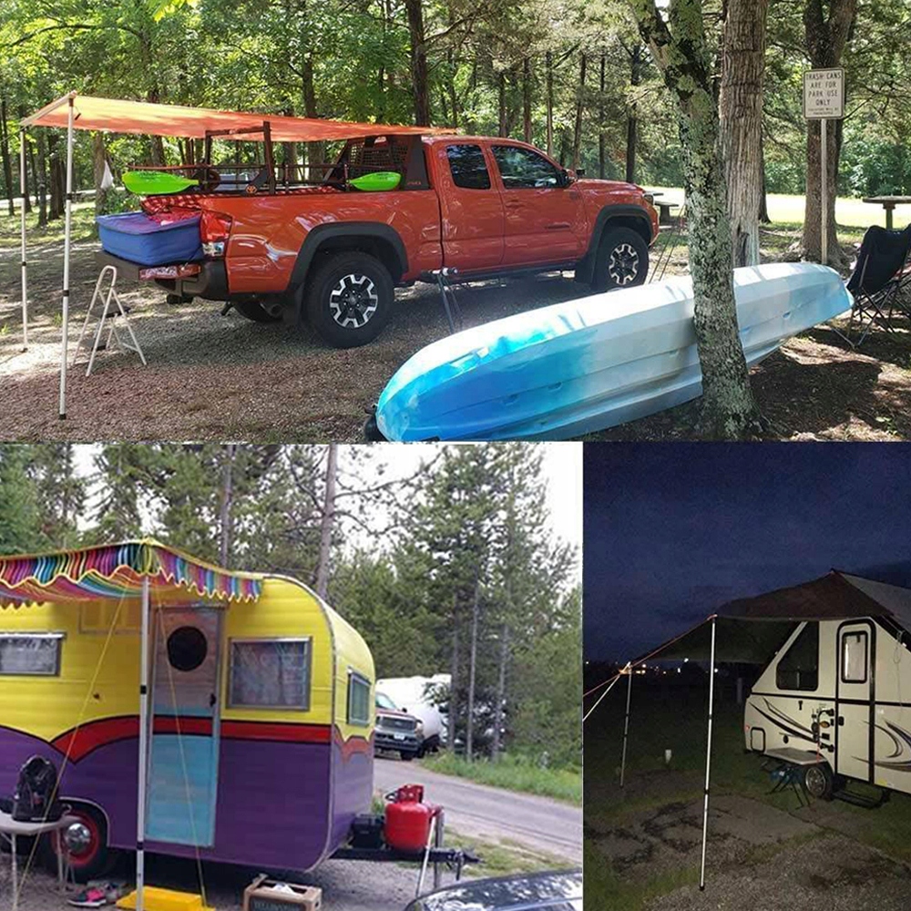 2X RURKA PODPOROWA TELESKOPOWA PRZEDSIONKA MASZT NAMIOTU 90CM-230CM MASZTÓW Materiał aluminium