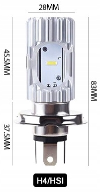 ŻARÓWKA LED H4 HS1 MOTOR SKUTER MOTOCYKL 1400 LM Numer katalogowy części ŻARÓWKA LEDOWA H4 HS1 1400 LM