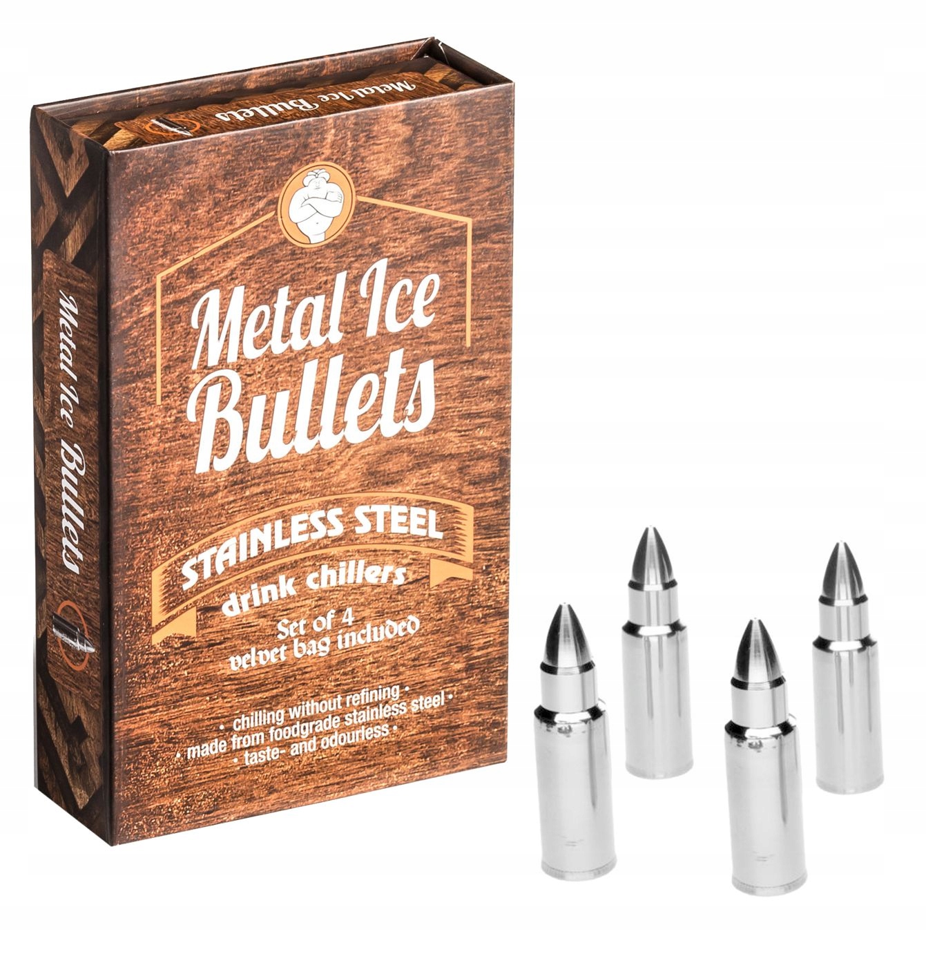 METALOWE CHŁODZĄCE NABOJE DO WÓDKI DRINKÓW WHISKY