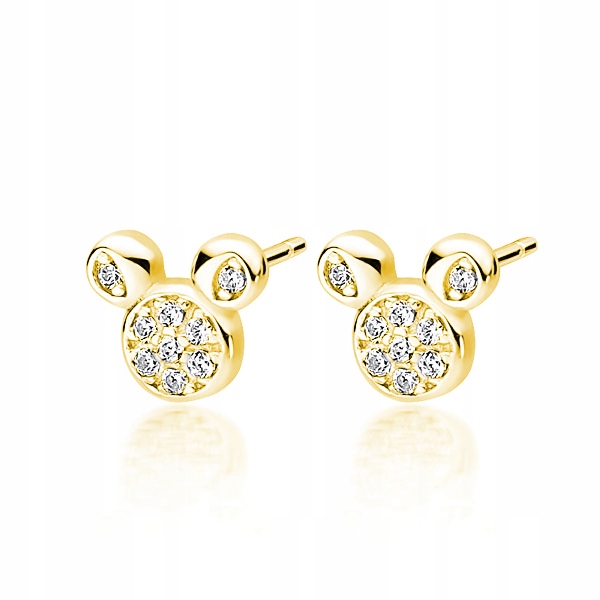 

Myszka Miki Kolczyki Cyrkonie Srebro 925 (w1256)