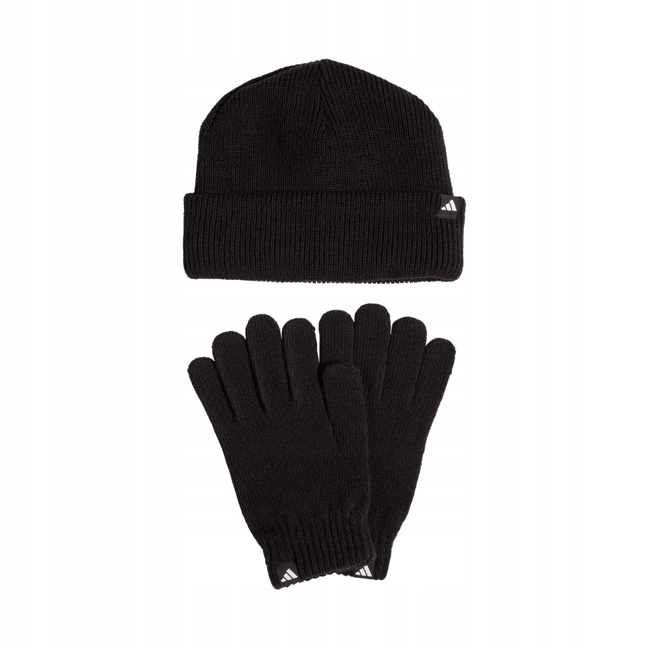 Adidas zimní čepice zimní rukavice černá pánská sada 2 v 1 JN9443