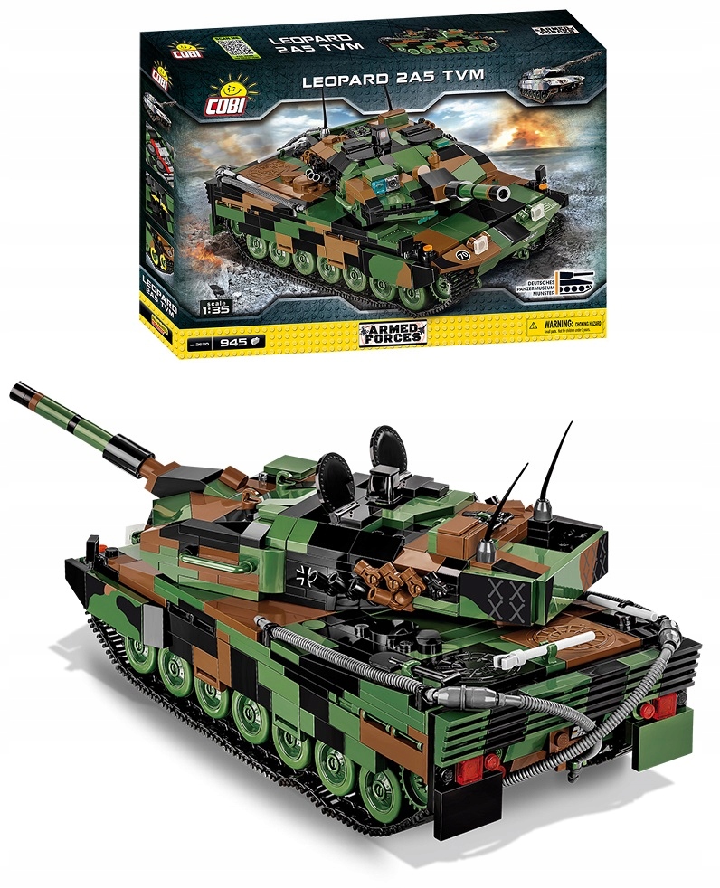 

Klocki Cobi Niemiecki Czołg Leopard 2A5 komp. Lego