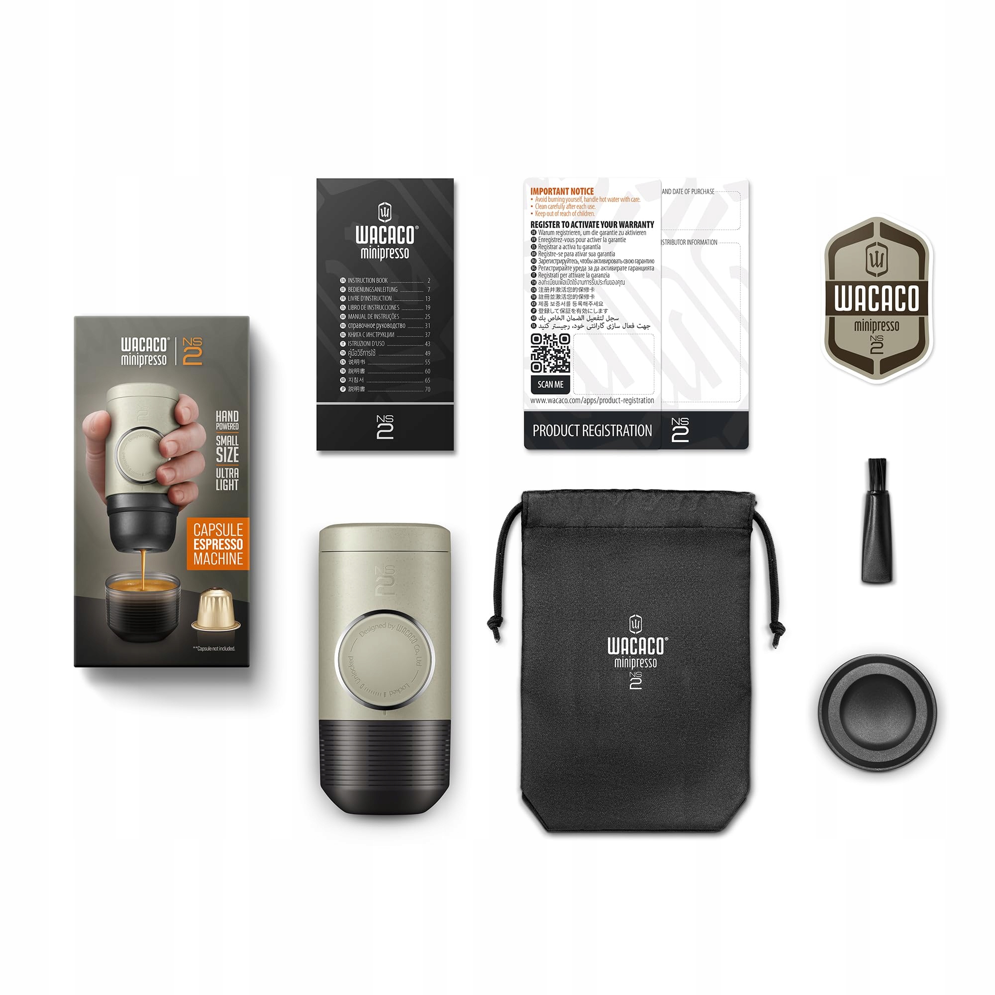 WACACO Minipresso NS2: Przenośna Ekspres Do Kawy z Kapsułkami Nespresso — miniatura 9