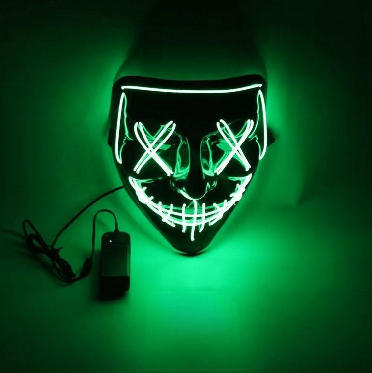 MASKA NA HALLOWEEN LED PURGE Zielona EAN (GTIN) 5904610133972