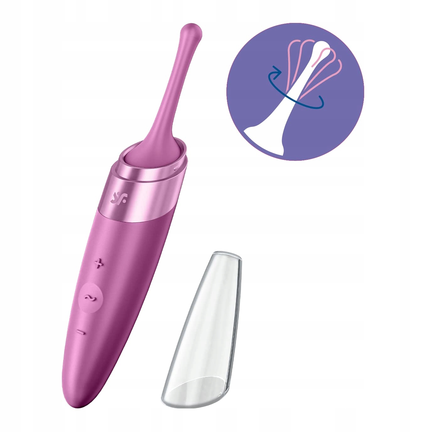 SATISFYER Twirling Delight Wibrator Wodoodporny Silikonowy 40 Programów — miniatura 2