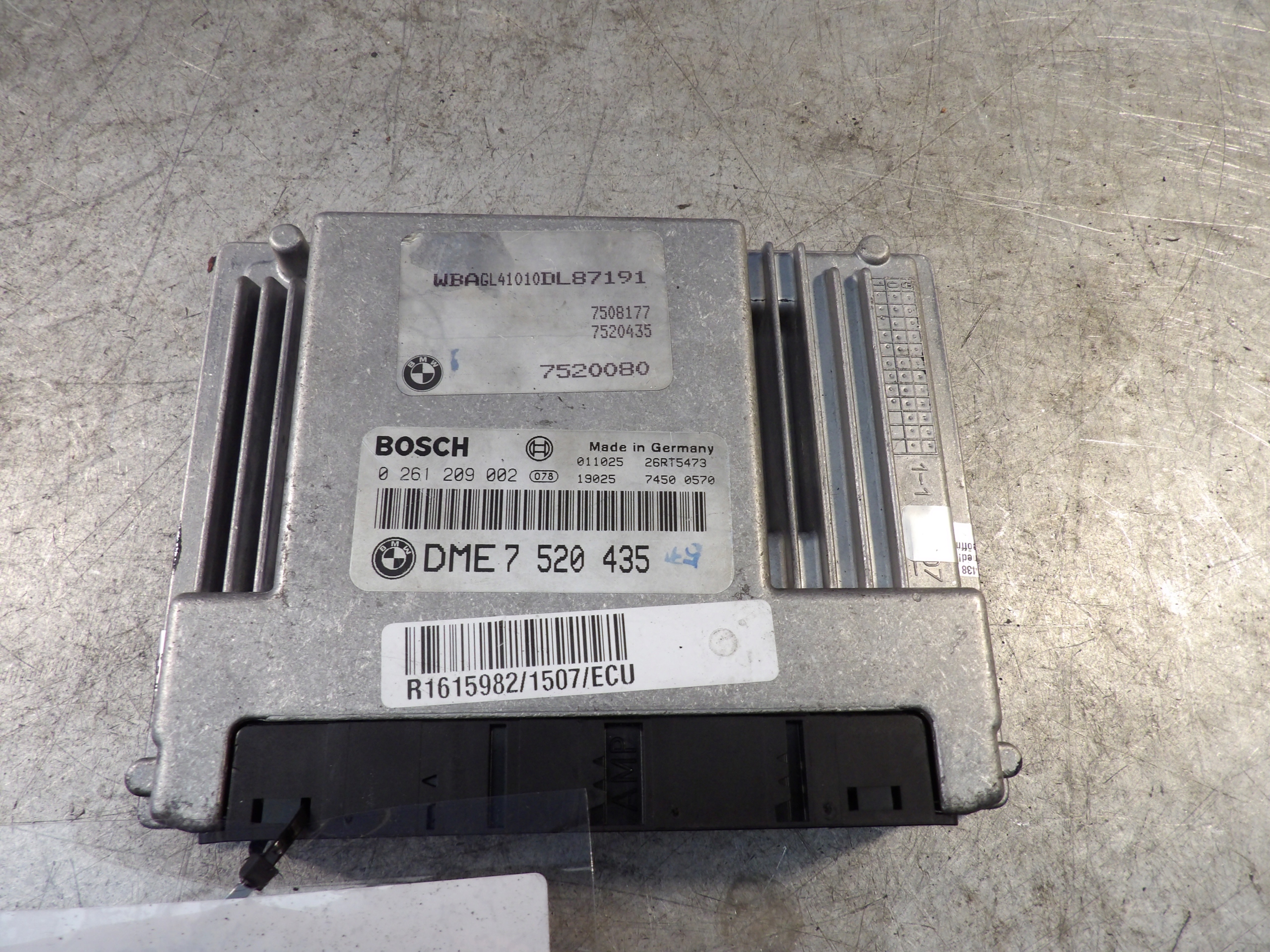 BMW 7 E65 control unit of the engine 7520435 7520080 0261209002
