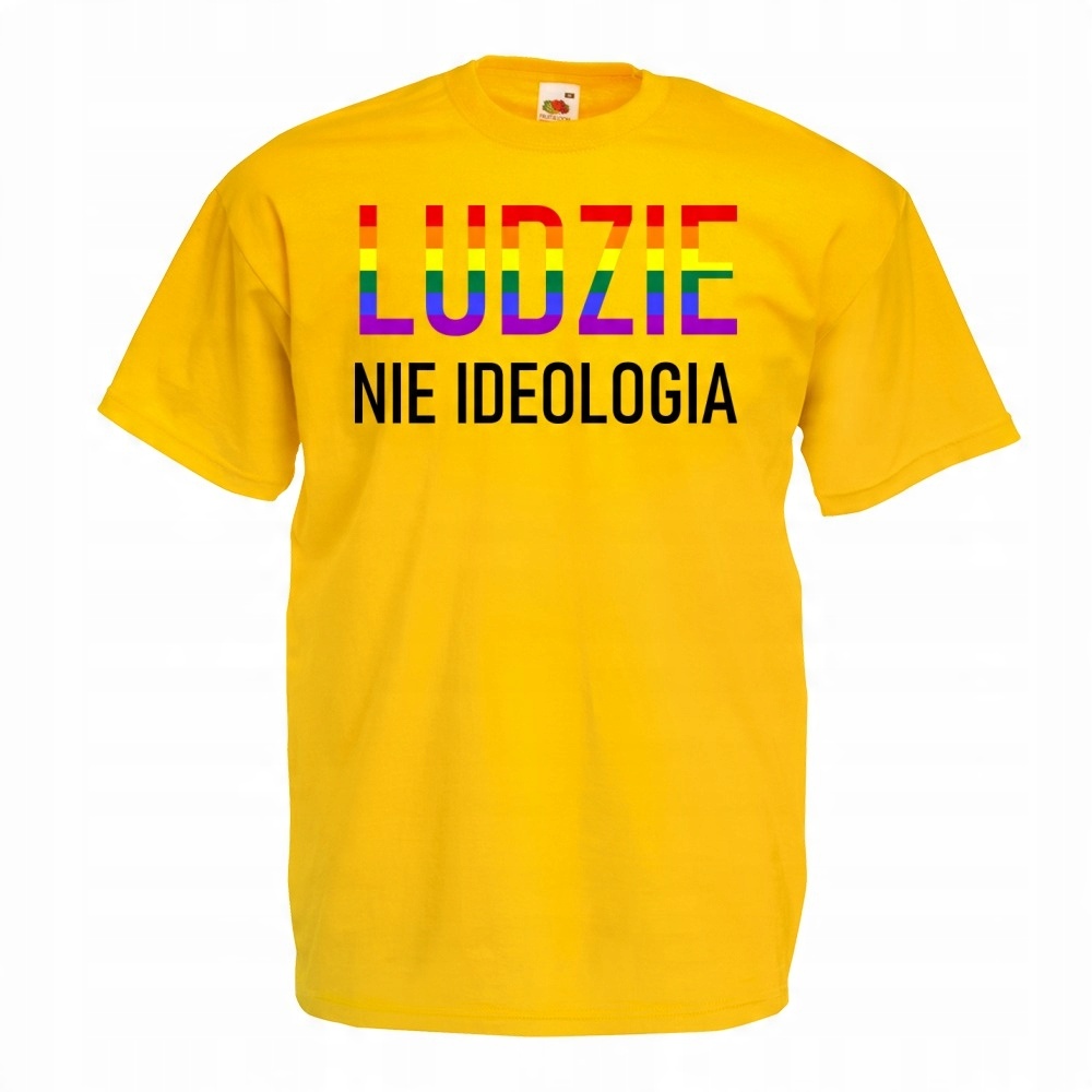 

Koszulka ludzie nie ideologia Lgbt S żółta