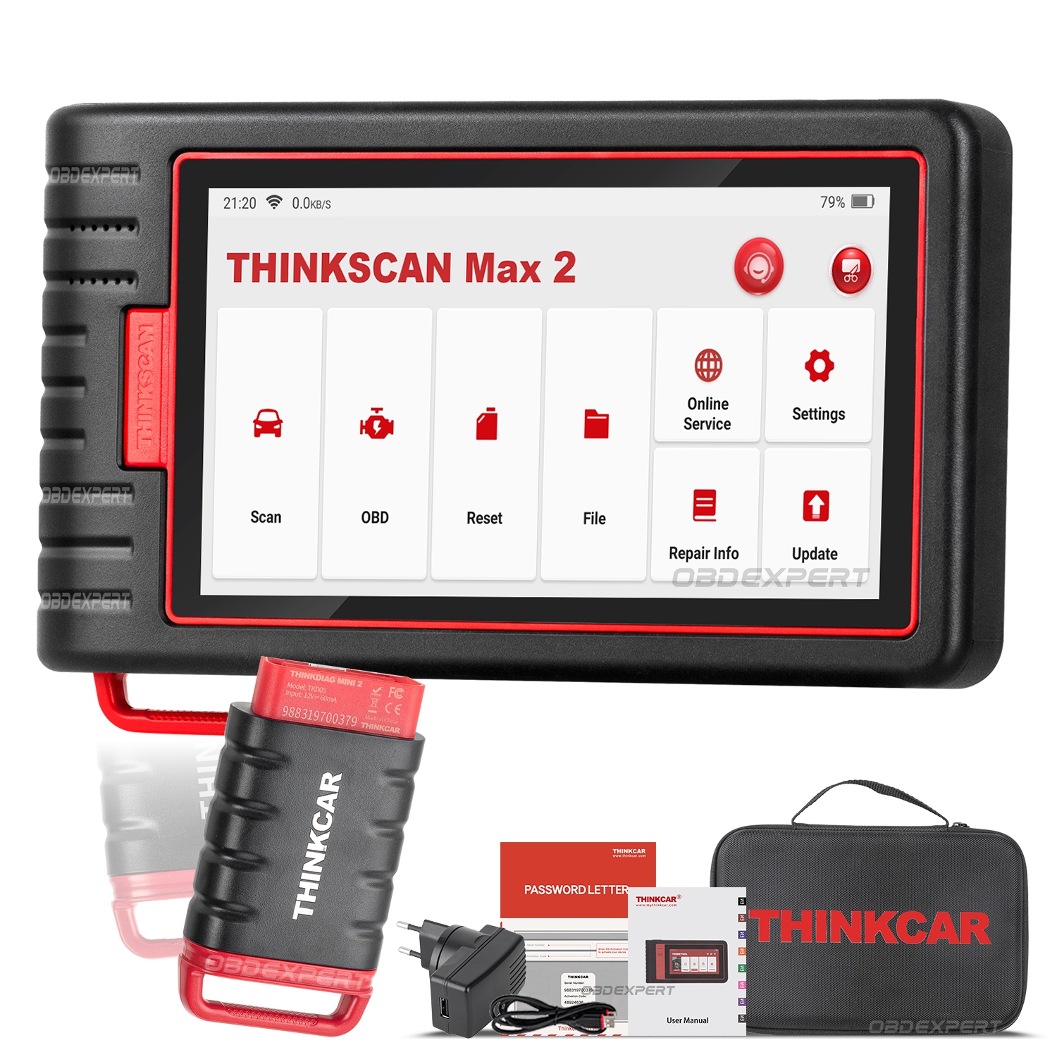 ThinkScan Max 2 ThinkCar OBD2 diagnostický skener tester rozhranie Sk