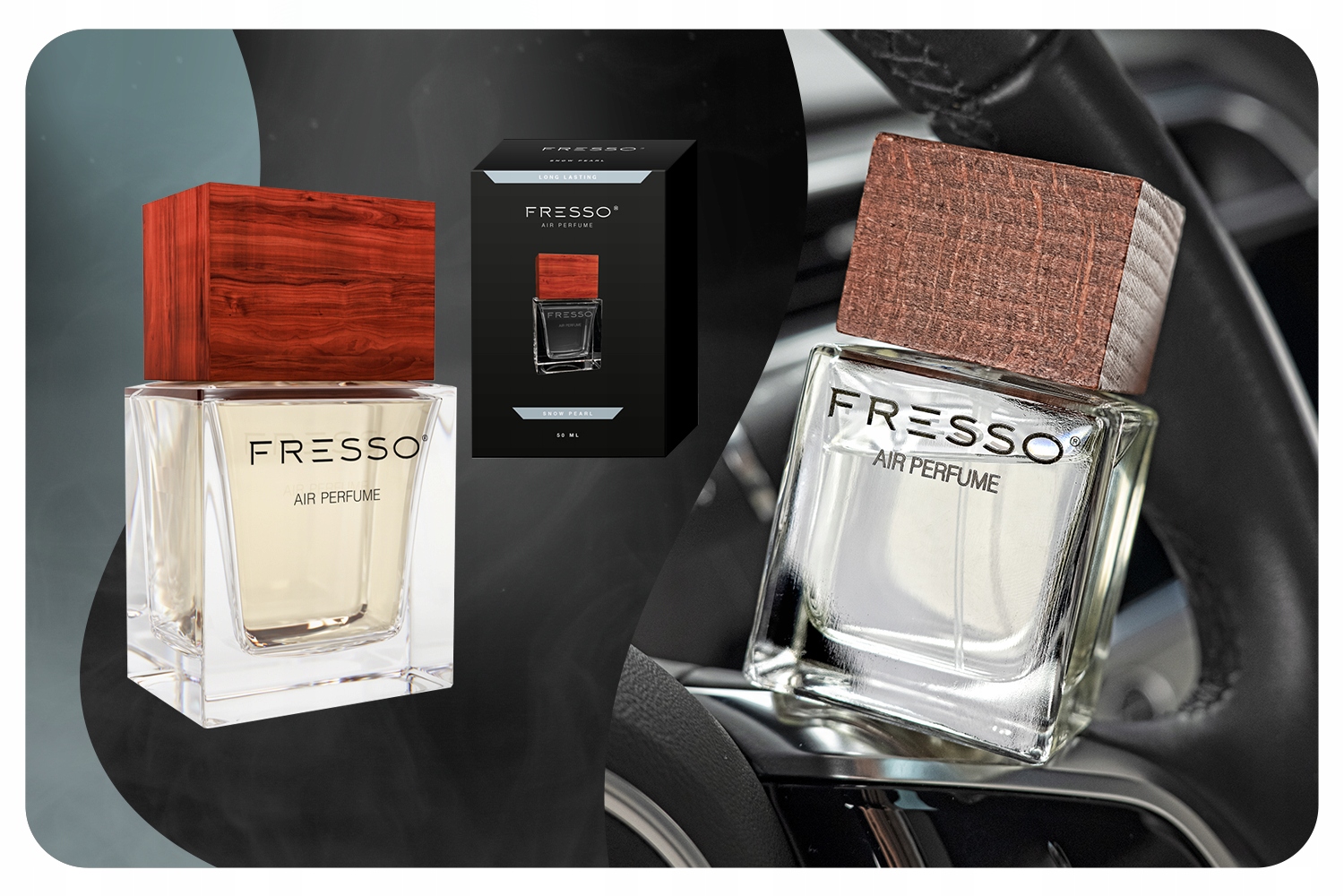 FRESSO Snow Pearl PERFUMY SAMOCHODOWE zapach AUTA Rodzaj atomizery