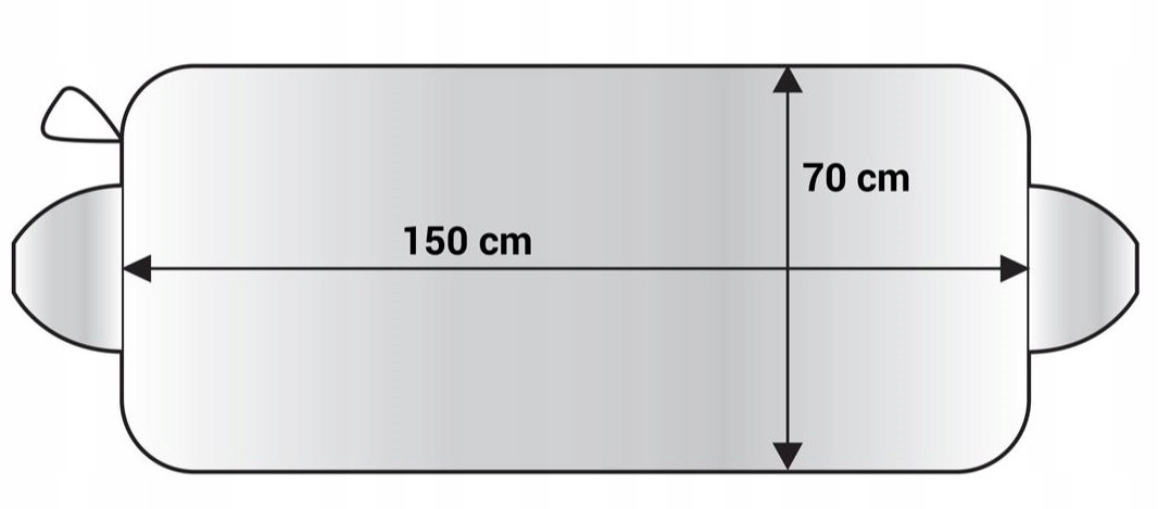 K2 CARDOS MATA OSŁONA NA SZYBĘ ZIMA LATO 200X70CM Stan opakowania oryginalne