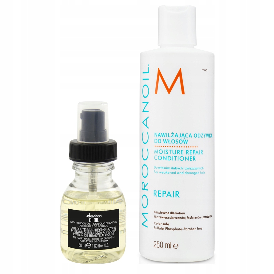 Davines Oi Oil Moisture Repair Moroccanoil Vlasy