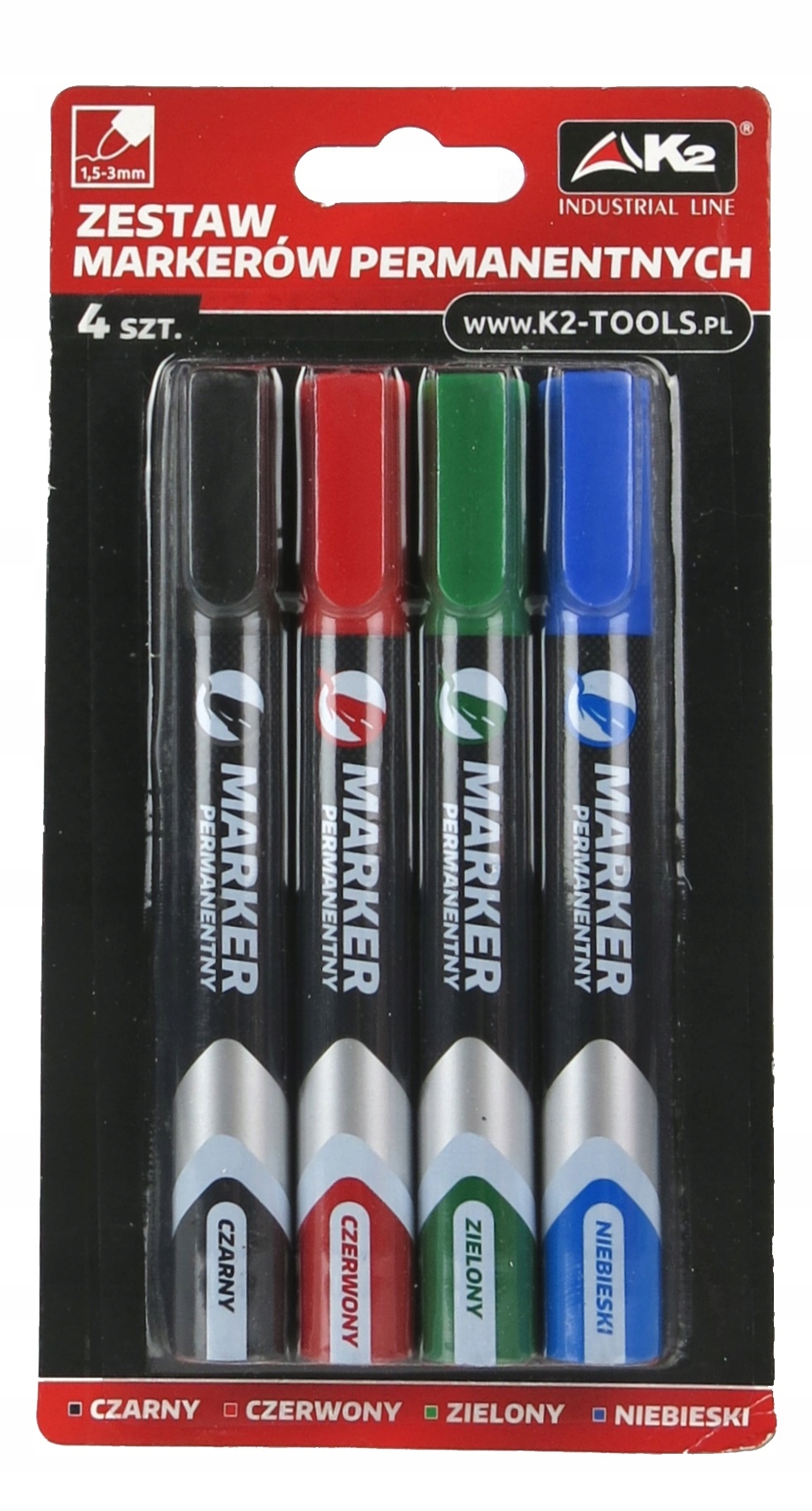 

Marker permanentny K2 zestaw 4szt