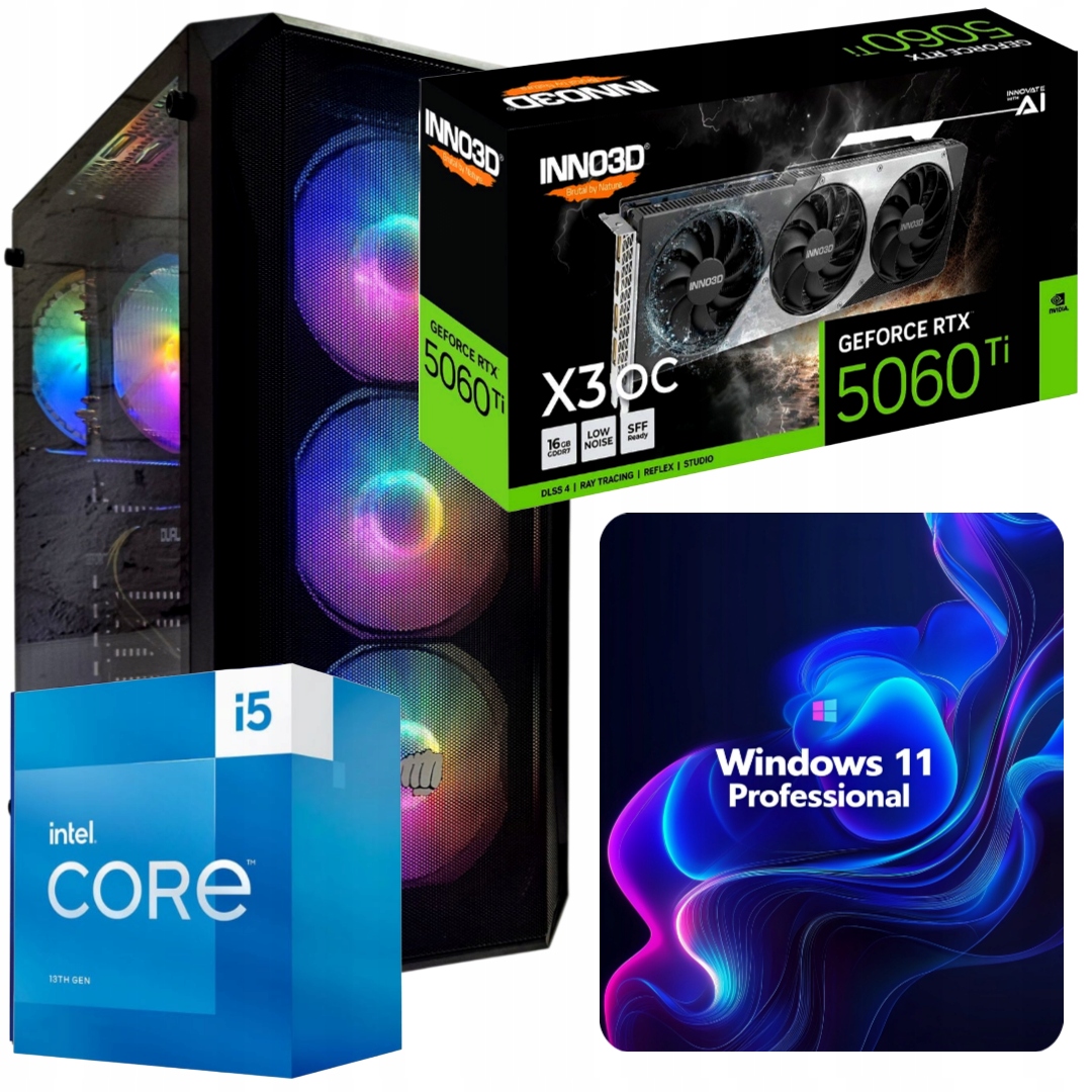Počítač I5 32GB Rtx 5060 Ti 8GB Win 11PRO