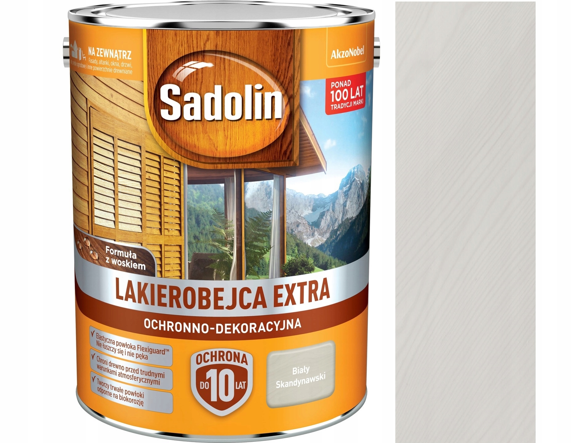 Sadolin Extra Lakový Obal 5 L Bílý Skandinávský