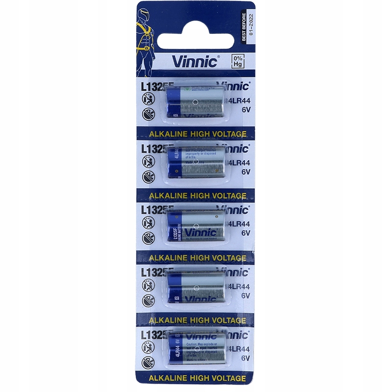 

5x Bateria Vinnic L1325F 4LR44 6V Do Obroży Psa