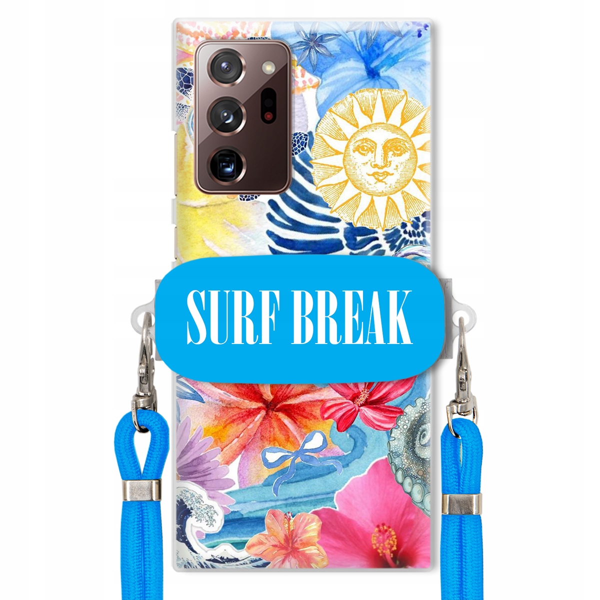 Puzdro pre Samsung Note 20 Ultra Modré vodítko držiak Surf Break Lata