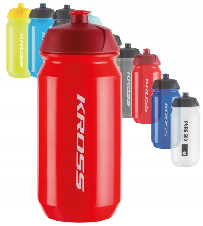 BIDON Kross Pure 500 ml z UCHWYTEM ROWEROWYM Grid Marka Kross