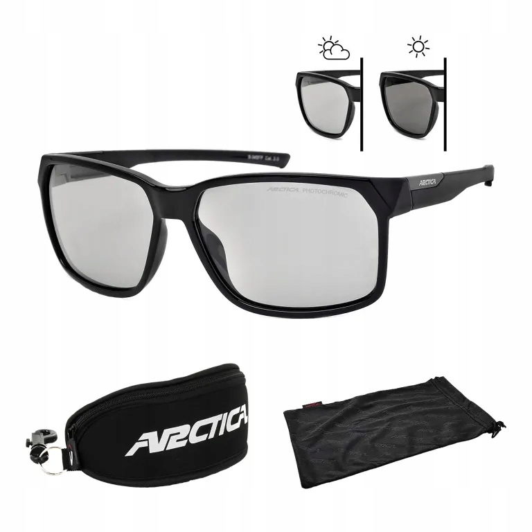 Arctica S345FP Sluneční brýle fotochromatické černohnědé