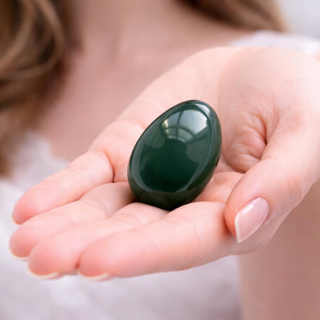 POLAR JADE Nephrytowe Jajko Do Ćwiczeń Kegla i Medytacji — miniatura 4