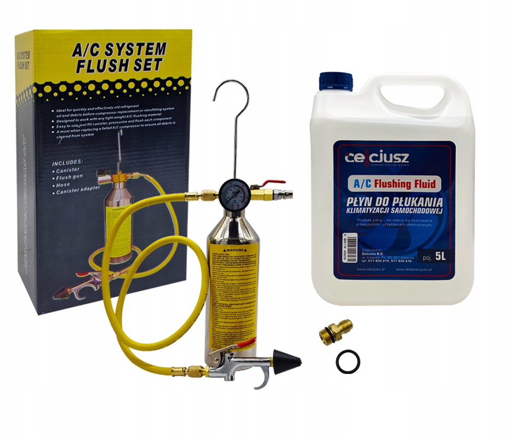 Sada pro ruční oplachování klimatizačního systému Kapalina 5L