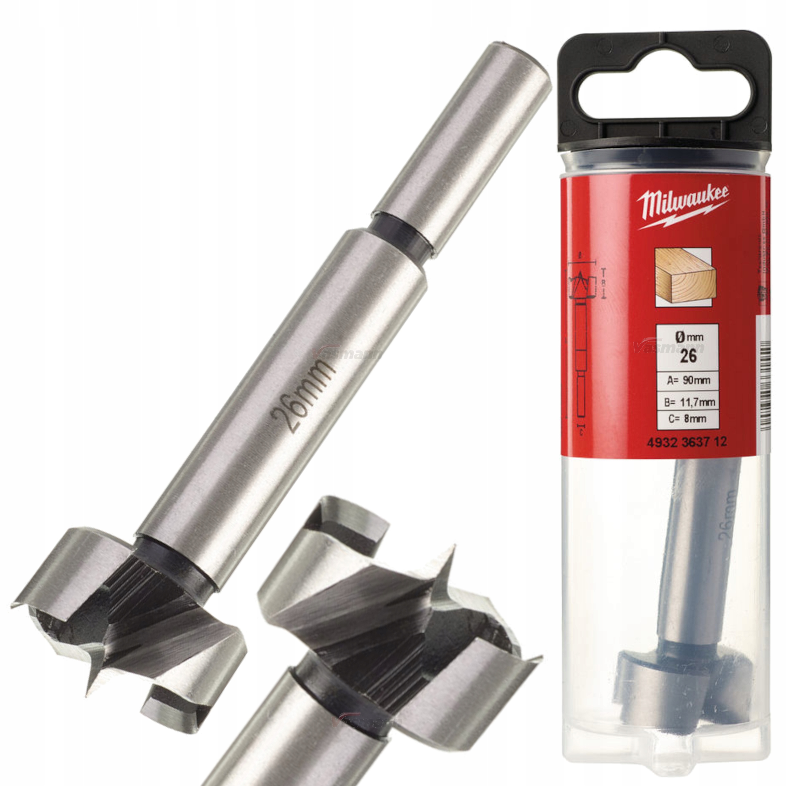 

Sednik Wiertło Puszkowe Frez Drewna Milwaukee 26mm