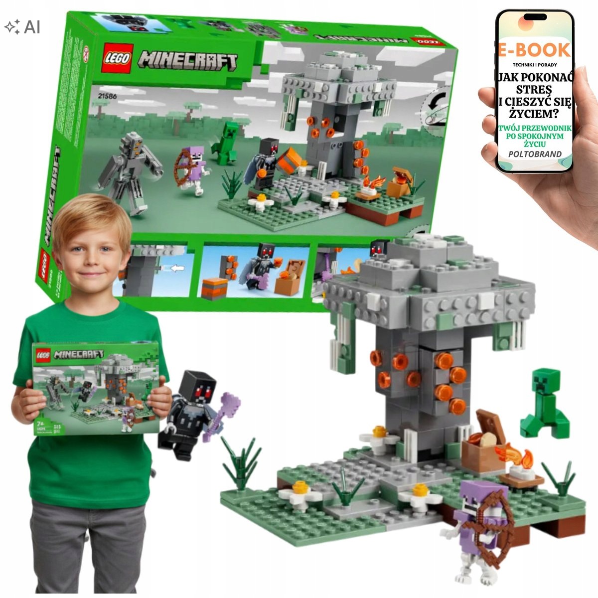 Lego Klocki Minecraft Blady Ogród Skrzypacz Dla Chłopca EBOOK-1