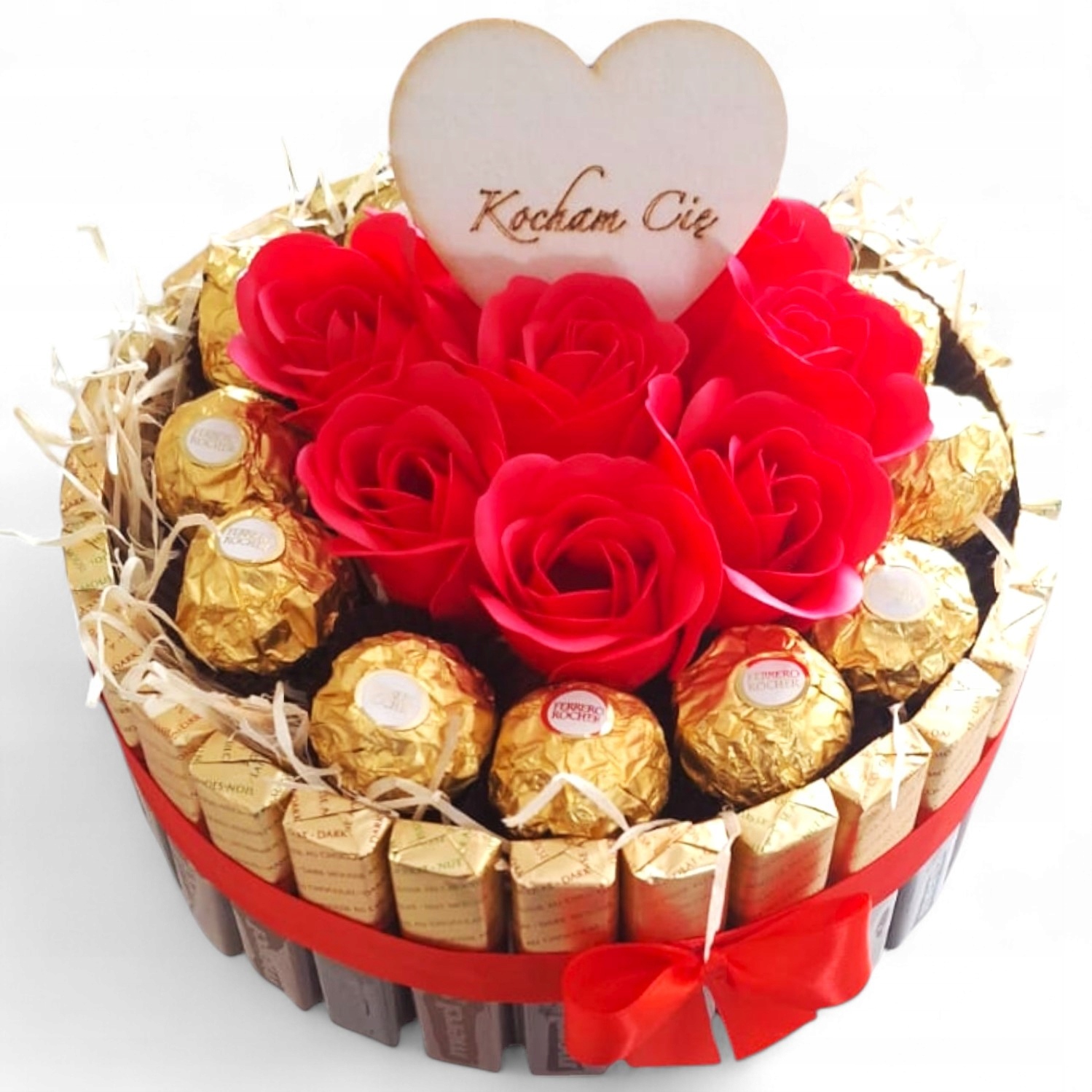 Dzień Kobiet dla niej dziewczyny żony Zestaw Flower box 20cm