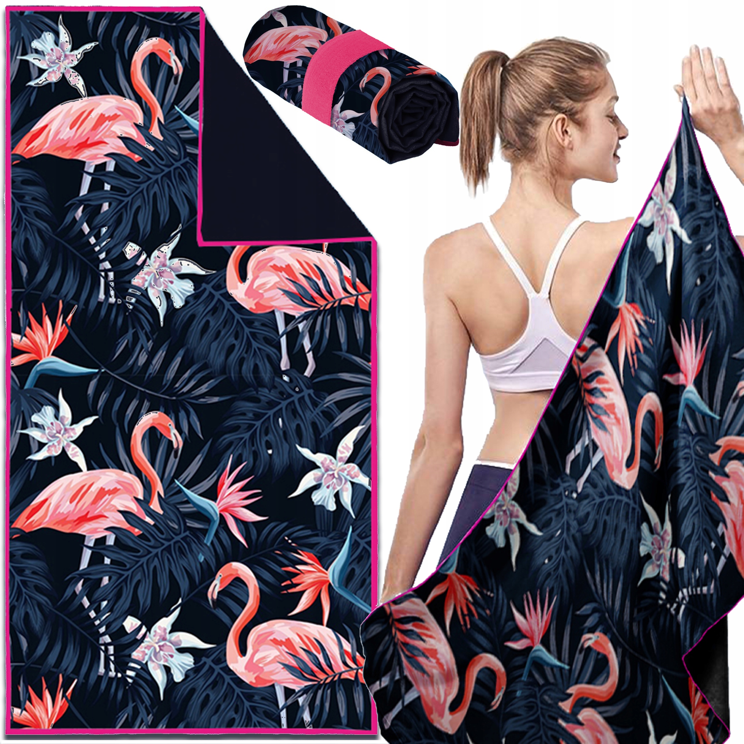 DUŻY RĘCZNIK SZYBKOSCHNĄCY SPORTOWY PLAŻOWY BASEN SIŁOWNIA FITNESS 80x160 EAN (GTIN) 5905351932190