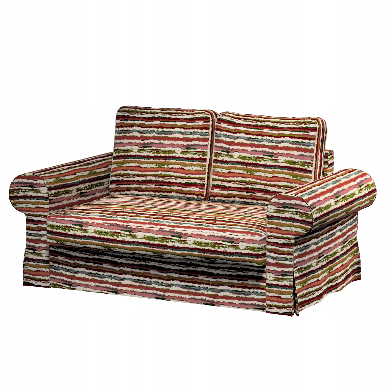 Potah na rozkládací pohovku Backabro pro 2 osoby Ikea zelený