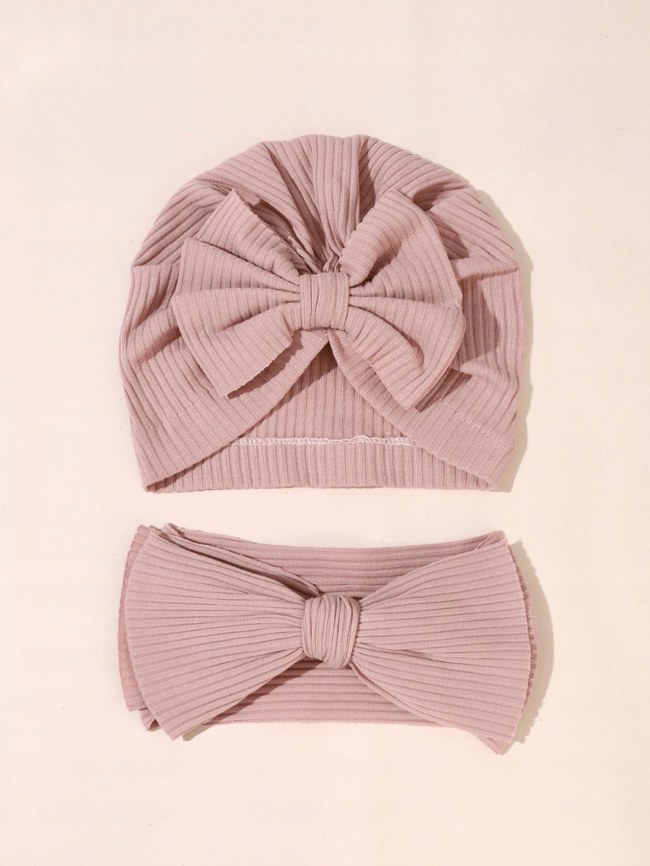 

Zestaw Czapka Turban+Opaska dla Dziecka Bawełna 0+