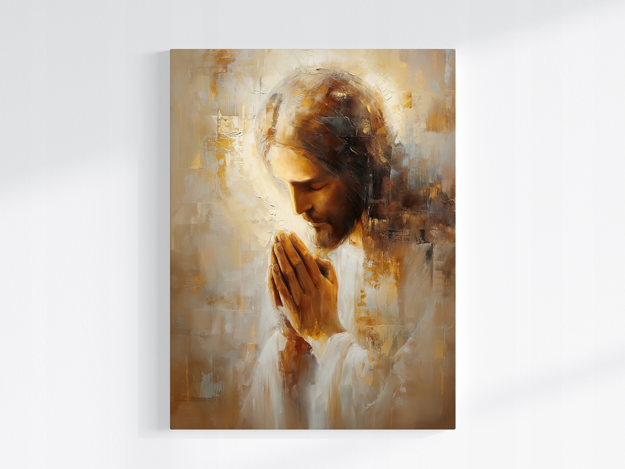 Obraz Na Plátně Canvas Ježíš Kristus Modlitba Náboženské Umění 60x80
