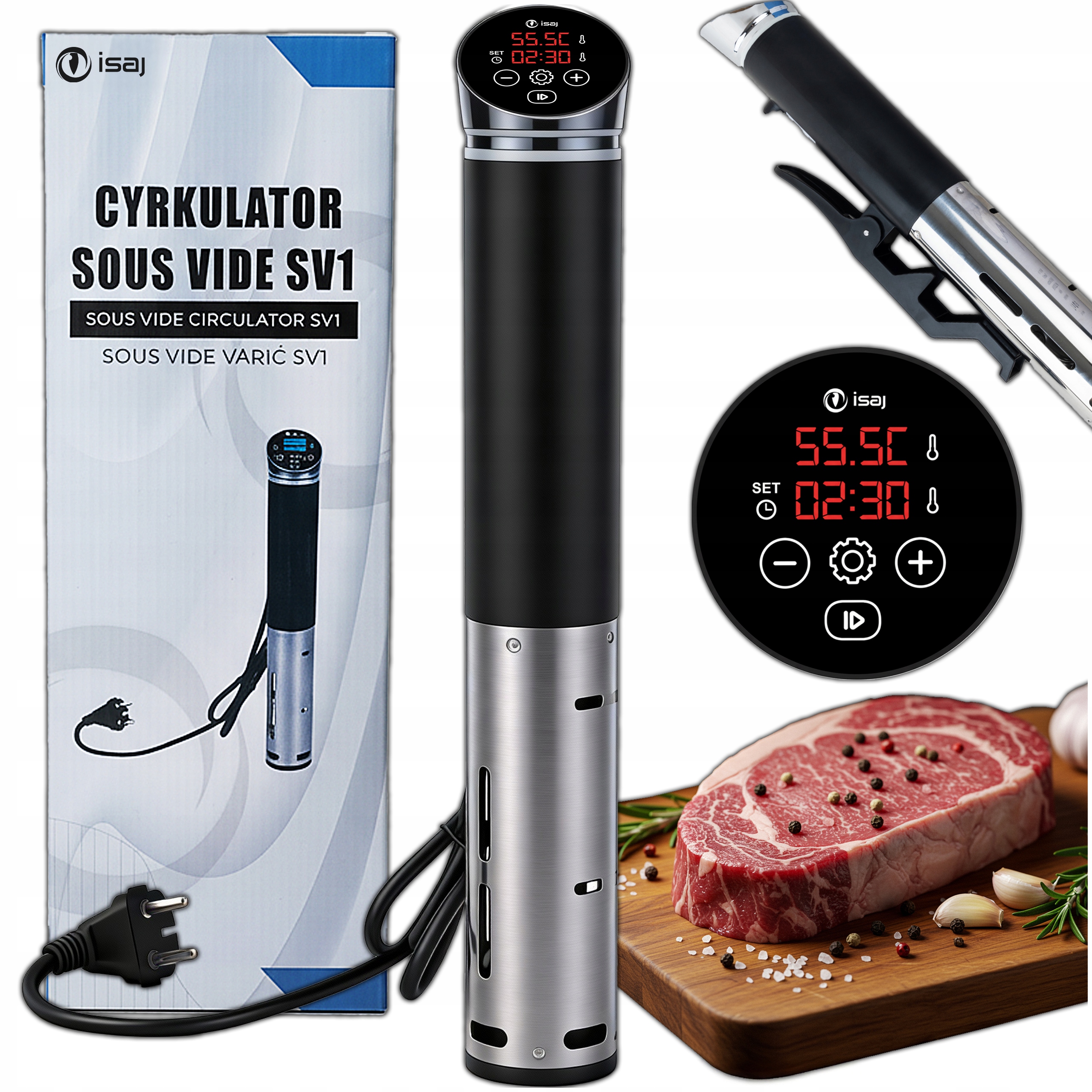 Cyrkulator Zanurzeniowy Do Gotowania Sous Vide Próżniowy Timer Regulacja