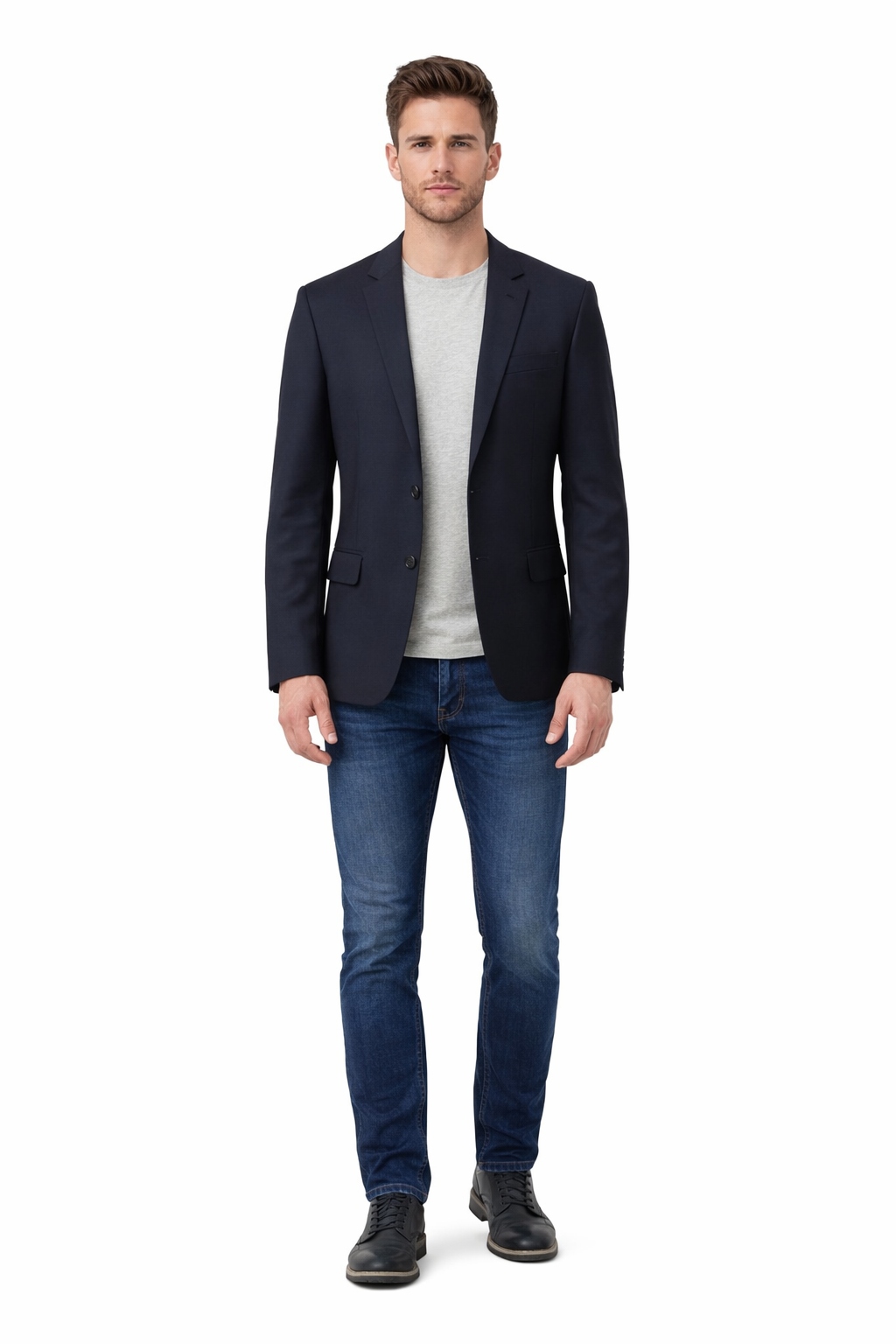 Abercrombie & Fitch Černá Sako Slim S Knoflíky S I3B