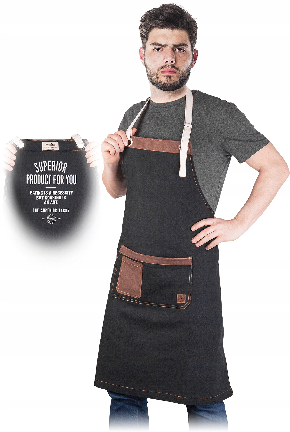 

Fartuch ochronny przedni Reis Mocca